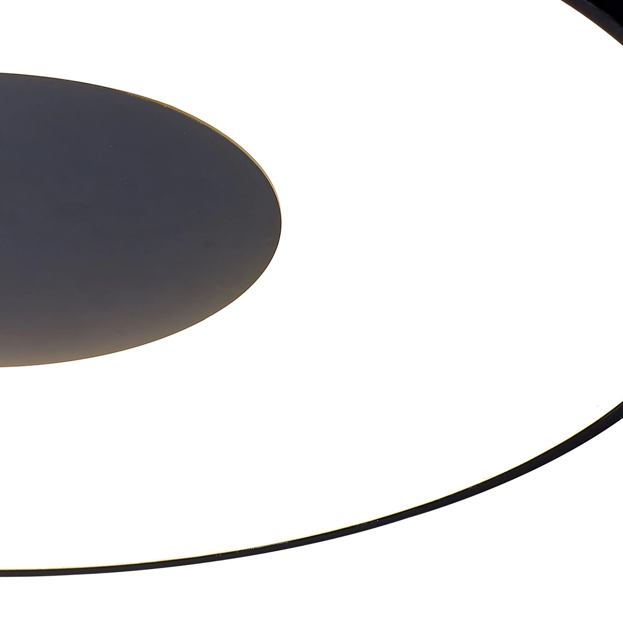 Coin 100W LED Round  Flush Ceiling Black M7561  Mantra Coin Round